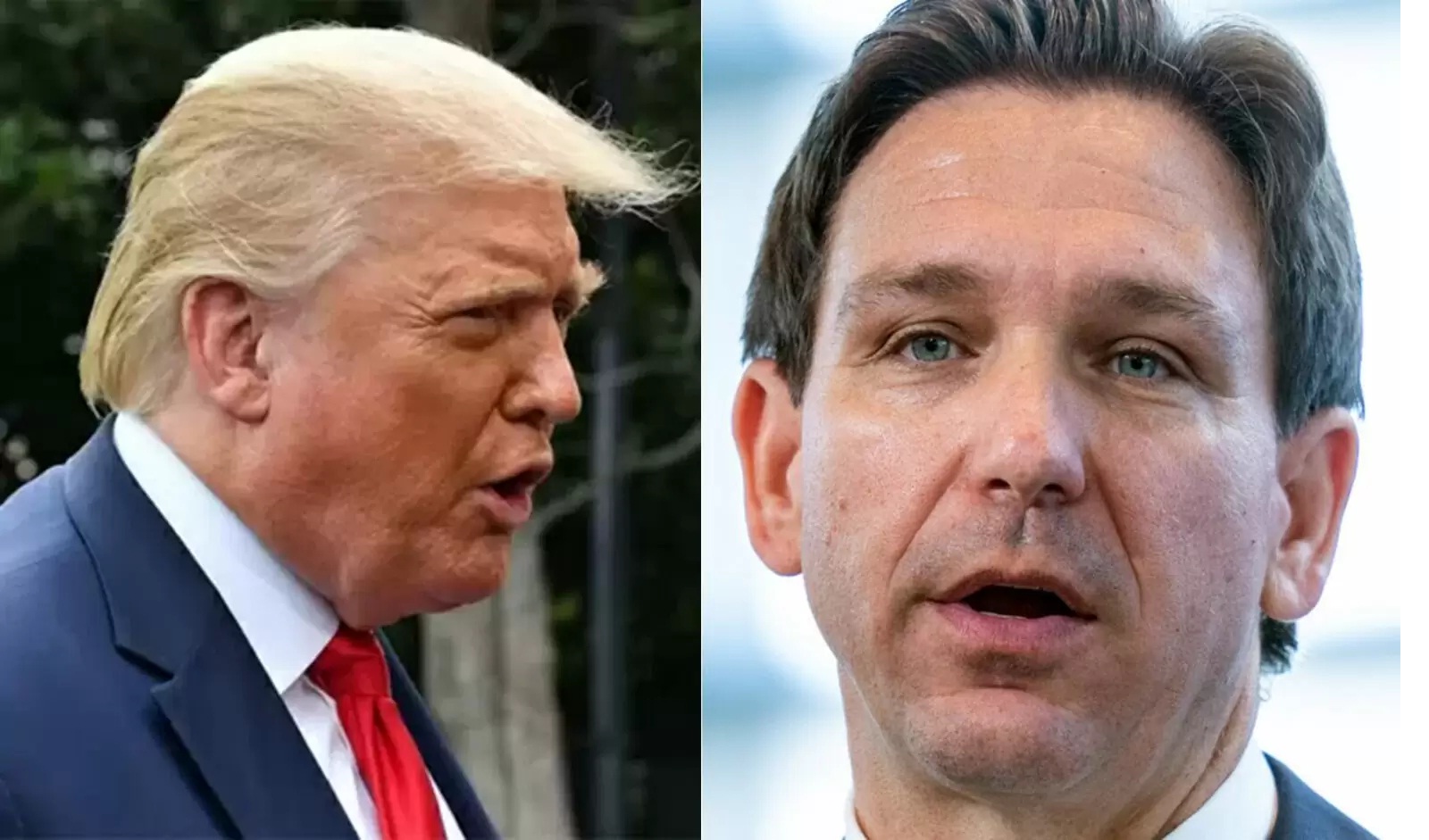 Donald Trump and right-wing Florida Governor Ron DeSantis